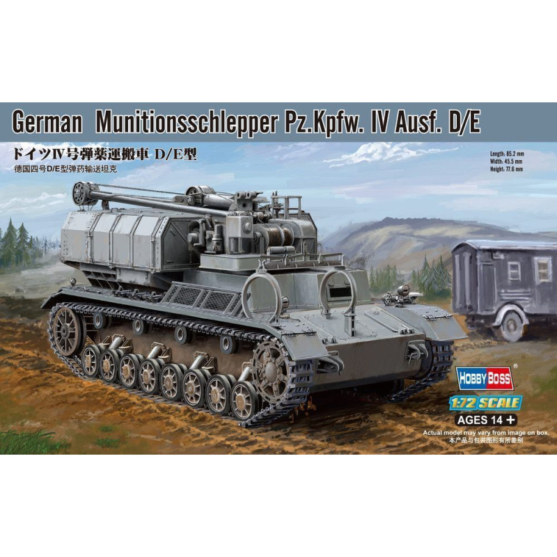 Munitionsschlepper allemand Pz.Kpfw. IV Ausf. D/E - 1/72 - HOBBY BOSS 82907