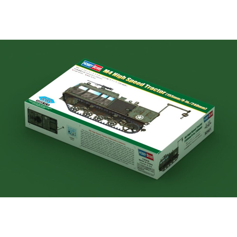 Tracteur haute vitesse M4 (155 mm/8 po/240 mm) - 1/72 - HOBBY BOSS 82921