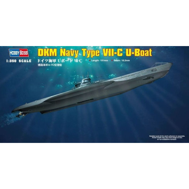 U-Boot allemand Type VII-C Kriegsmarine - 1/350 - HOBBY BOSS 83505