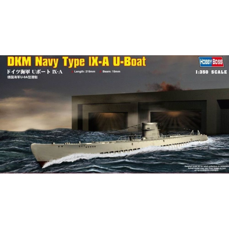 Sous-marin U-Boot Type IX-A DKM - 1/350 - HOBBY BOSS 83506