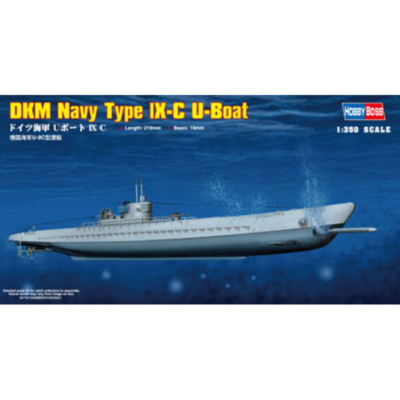 Sous-marin allemand U-Boot Type IX-C - 1/350 - HOBBY BOSS 83508