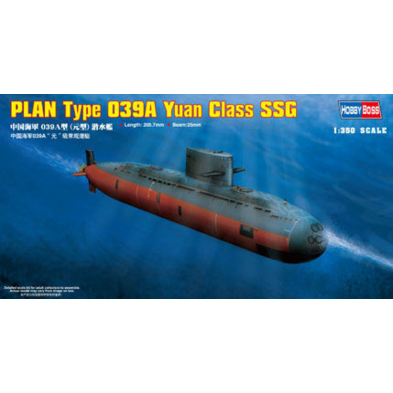 Sous-marin PLAN Type 039A Classe Yuan - 1/350 - HOBBY BOSS 83510