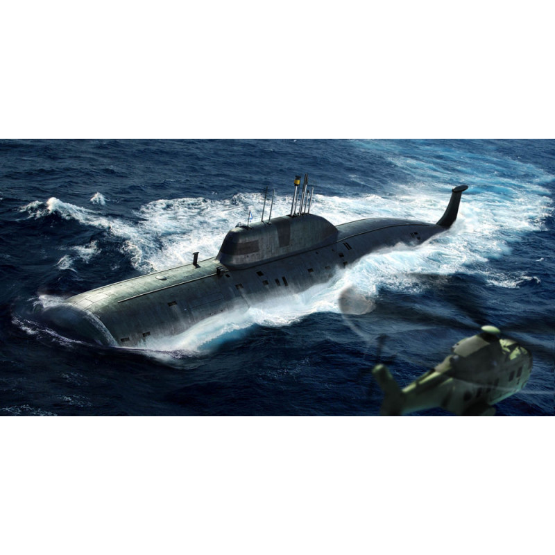 Sous-marin d'attaque SSN Akula de la marine russe - 1/350 - HOBBY BOSS 83525