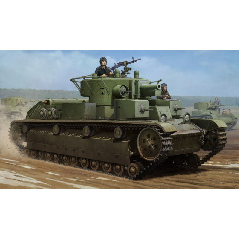 Char moyen soviétique T-28 (soudé) - 1/35 - HOBBY BOSS 83852