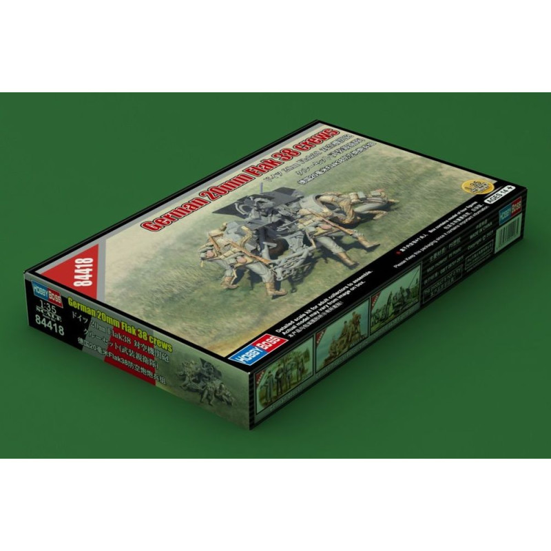Équipe allemande pour Flak 38 de 20 mm - 1/35 - HOBBY BOSS 84418