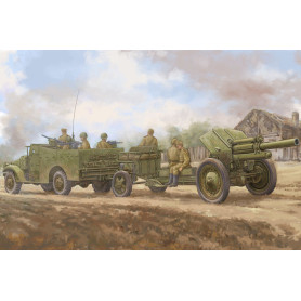 M3A1 tardif avec obusier tracté M-30 122 mm - 1/35 - HOBBY BOSS 84537