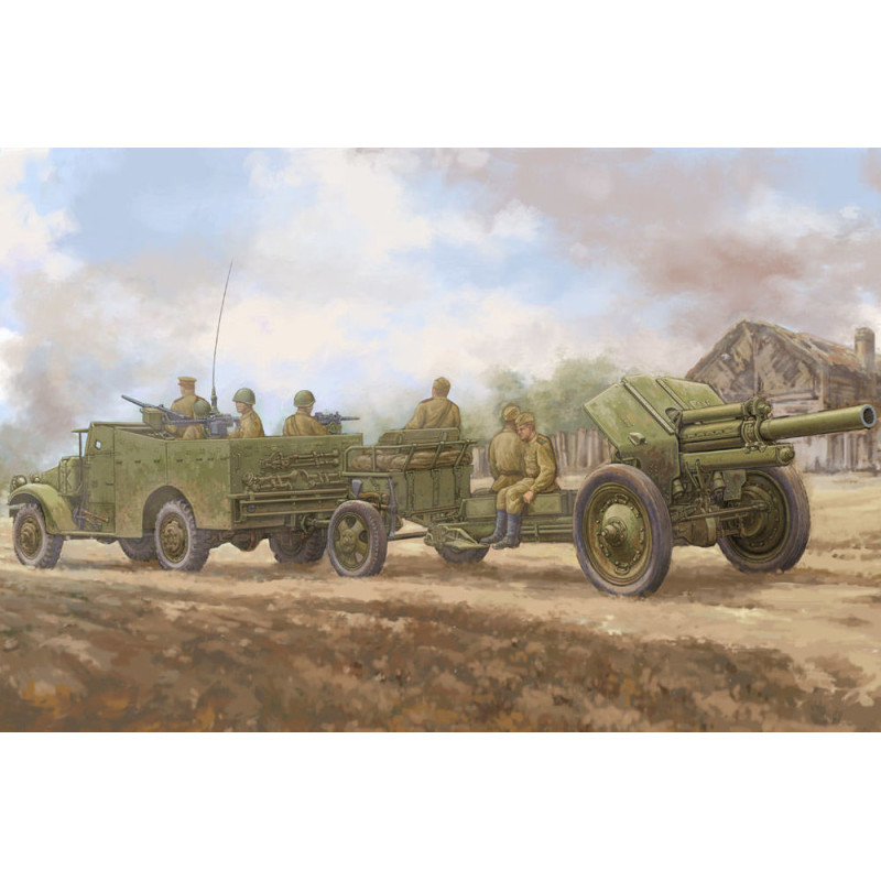 M3A1 tardif avec obusier tracté M-30 122 mm - 1/35 - HOBBY BOSS 84537