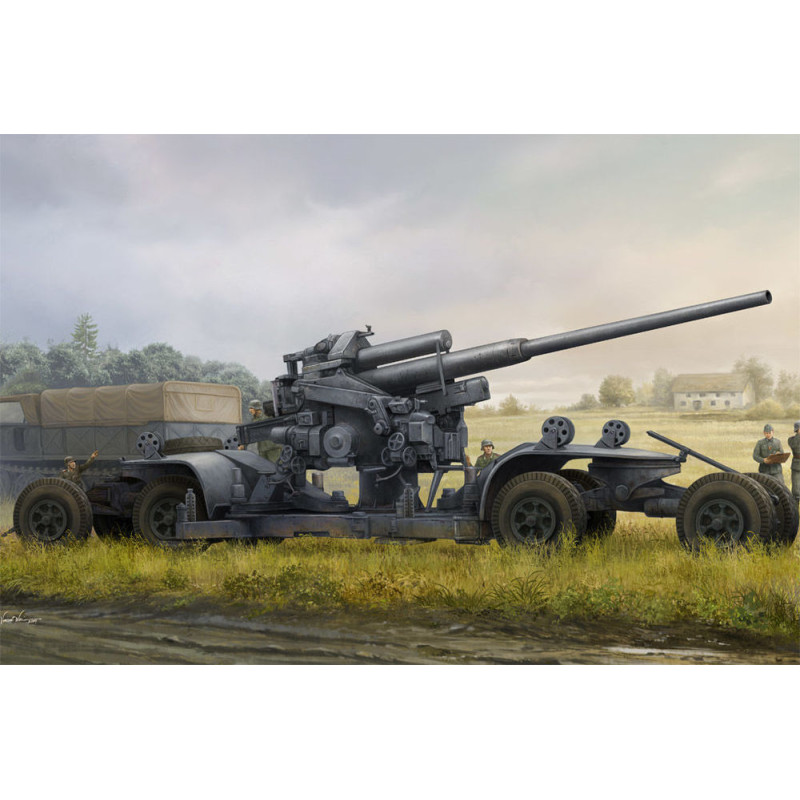 Canon allemand 12,8 cm FLAK 40 - 1/35 - HOBBY BOSS 84545