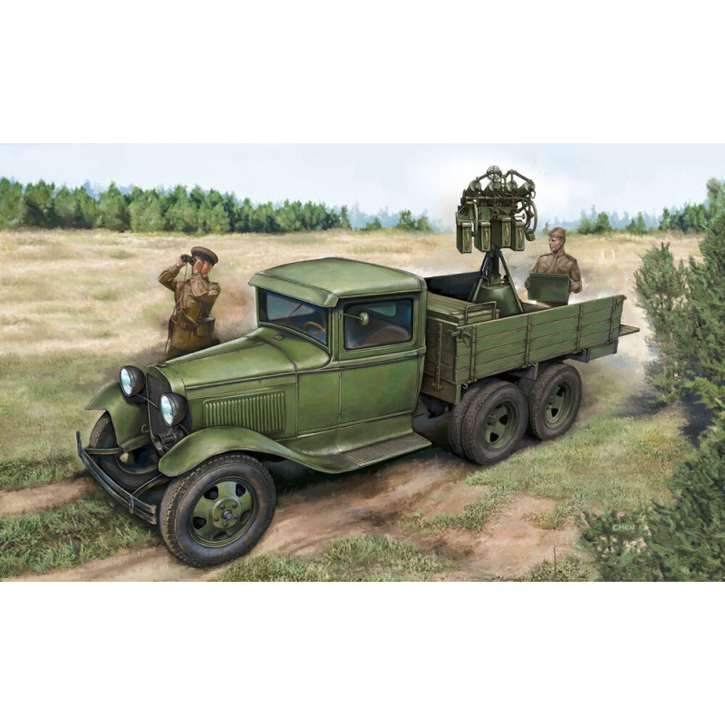 GAZ-AAA avec canon antiaérien Quad Maxim - 1/35 - HOBBY BOSS 84571
