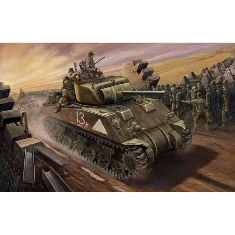 Char américain M4 Sherman (modèle intermédiaire) - 1/48 - HOBBY BOSS 84802