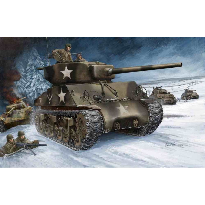 Char américain Sherman M4A3 (76W) - 1/48 - HOBBY BOSS 84805