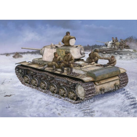 KV-1 1942 char lourd à tourelle moulée - 1/48 - HOBBY BOSS 84813
