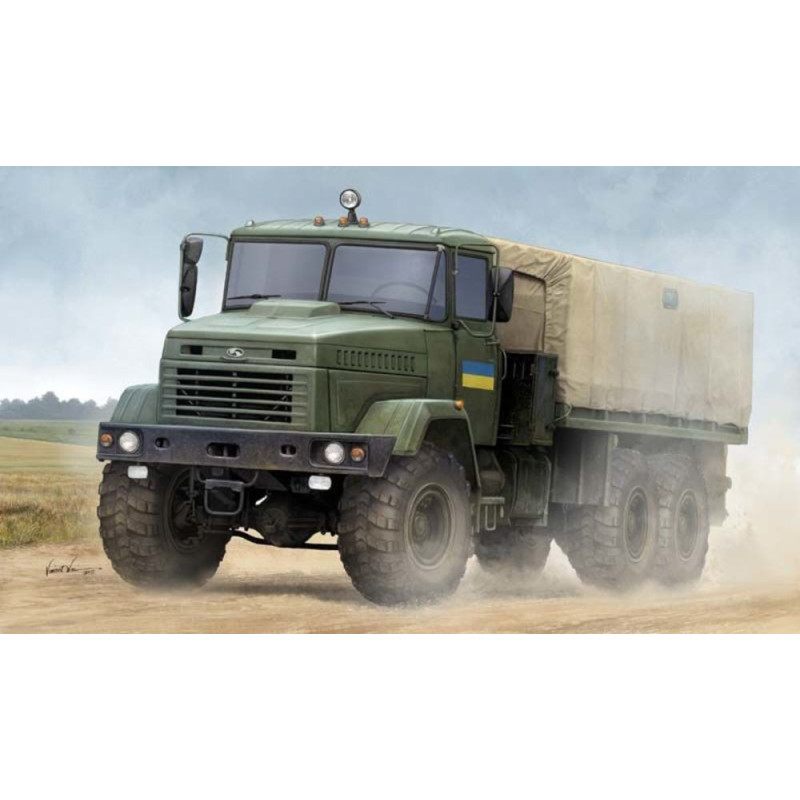 Camion cargo ukrainien KrAZ-6322 « Soldier » - 1/35 - HOBBY BOSS 85512