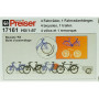 4 vélos et 1 remorque - HO 1/87 - PREISER 17161