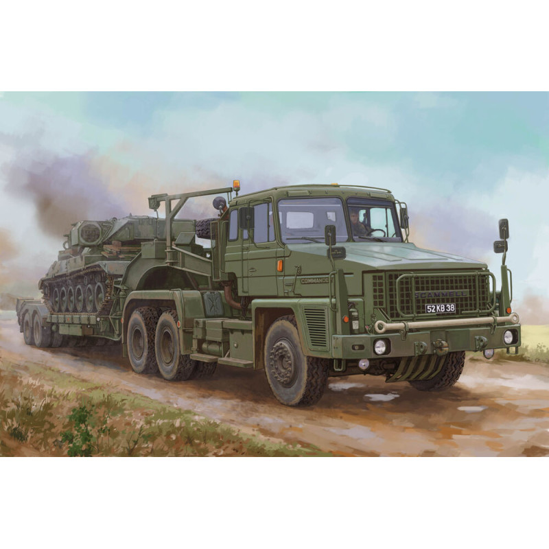 Scammell Commander semi-remorque grue Fruehauf 62t - 1/35 - HOBBY BOSS 85527
