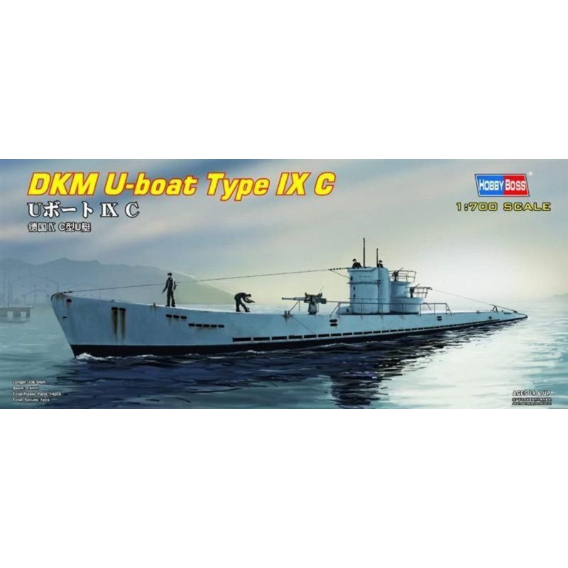 Sous-marin DKM Type IX C - 1/700 - HOBBY BOSS 87007