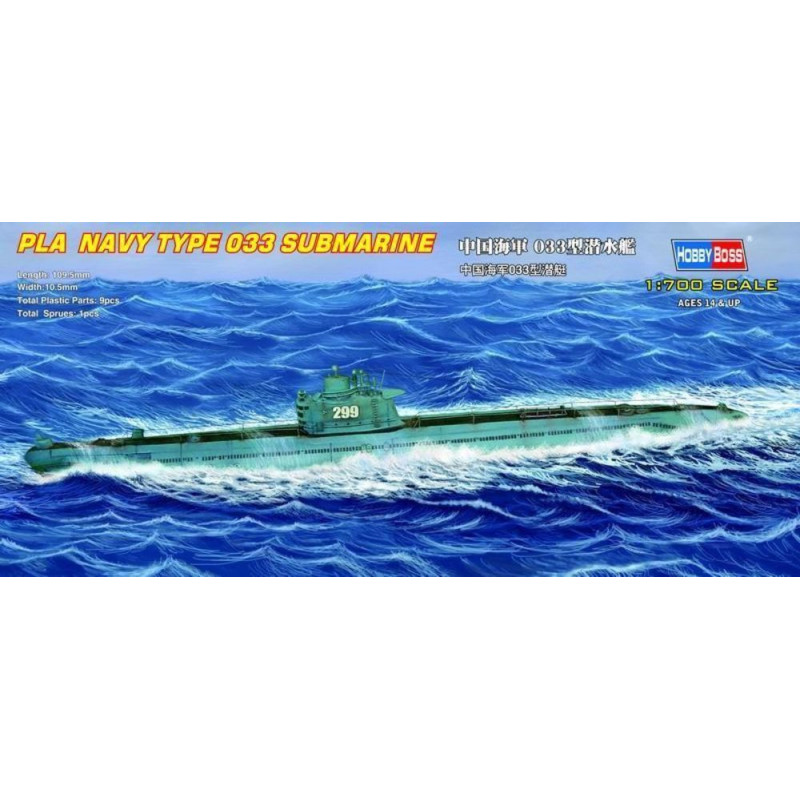 Sous-marin de type 033 de la marine de l'APL - 1/700 - HOBBY BOSS 87010