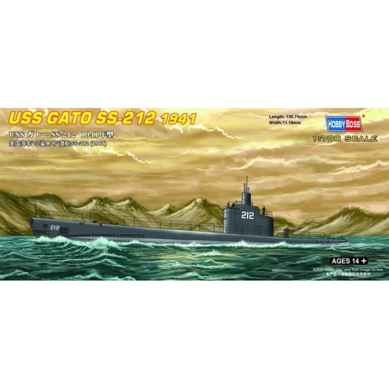 USS Gato SS-212 1941 - 1/700 - HOBBY BOSS 87012