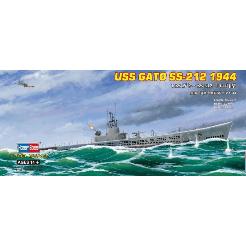 USS Gato SS-212 1944 - 1/700 - HOBBY BOSS 87013