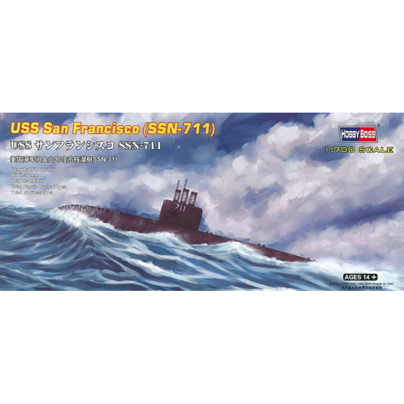 USS San Francisco (SSN-711) - 1/700 - HOBBY BOSS 87015