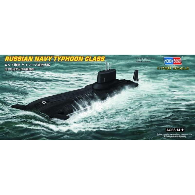Sous-marin de classe Typhoon de la marine russe - 1/700 - HOBBY BOSS 87019
