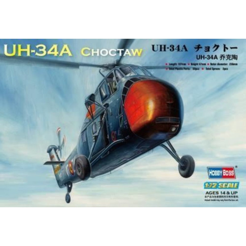 UH-34A 'Choctaw' américain - 1/72 - HOBBY BOSS 87215