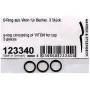 3x Joints toriques en PTFE pour godet - HARDER & STEENBECK 123340