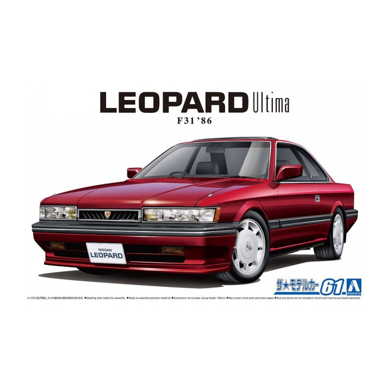 Nissan UF31 Leopard 3.0 Ultima 1986 - 1/24 - AOSHIMA 06109