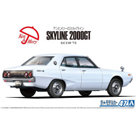 Nissan GC110 Skyline 2000GT 1972 - 1/24 - AOSHIMA 06370