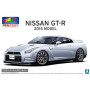 Nissan R35 GT R 2014 Ultimate Metal Silver - 1/24 - AOSHIMA 06243