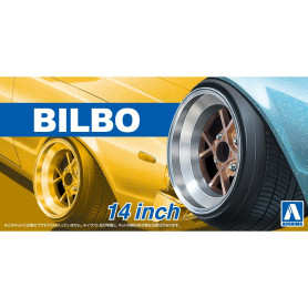 Set de roues 42 Bilbo 14" - 1/24 - AOSHIMA 05375