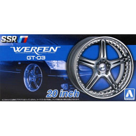 Set de roues 51 Ssr Werfen GT03 20 Inch - 1/24 - AOSHIMA 05384