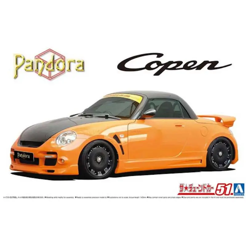 Pandora TYPE887 Evo II L880K Copen 2002 Daihatsu - 1/24 - AOSHIMA 05898