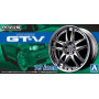 Set de roues 71 Volk Racing GT-V 19" - 1/24 - AOSHIMA 05462