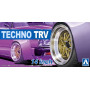 Set de roues 53 Techno Trv 14" - 1/24 - AOSHIMA 05386