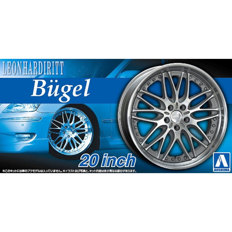 Set de roues 49 Leonhardiritt Bügel 20" - 1/24 - AOSHIMA 05382
