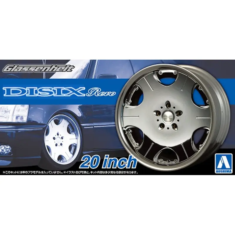 Set de roues 40 Glassenheit Disix Revo 20" - 1/24 - AOSHIMA 05373