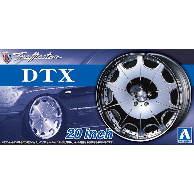 Set de roues 62 Trafficstar Dtx 20" - 1/24 - AOSHIMA 05426