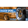 Set de roues 29 Shadow Spoke 4H 14" - 1/24 - AOSHIMA 05322