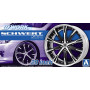 Set de roues 26 Work Scwhert SC4 20" - 1/24 - AOSHIMA 05276