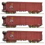 Set de 3 Wagons à toit ouvrant SNCF ép. IV - HO 1/87 - ROCO 6600285
