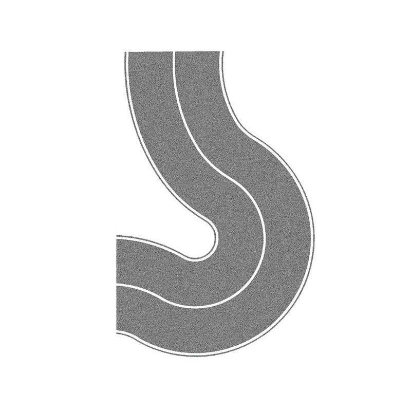 N FALLER 272459 Feuille de route courbe 90° 4 pièces