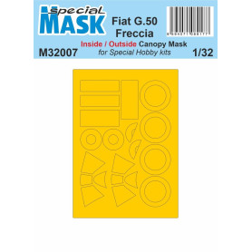 Masque peinture Fiat G.50 Freccia - 1/32 - SPECIAL HOBBY 100-M32007