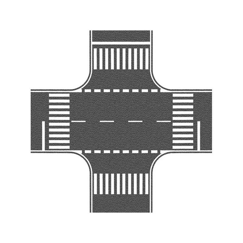 Carrefour gris asphalte 22 x 22 cm - HO 1/87 - NOCH 60712