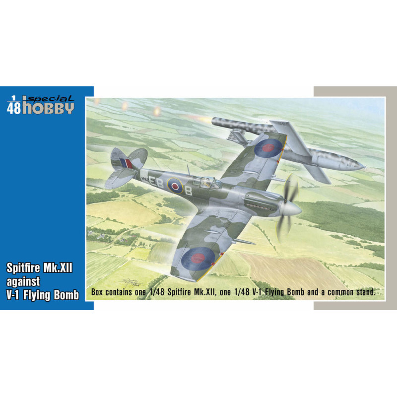 Spitfire Mk.XII contre bombe volante V-1 - 1/48 - SPECIAL HOBBY 100-SH48192