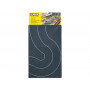 Route courbe souple gris asphalte 80 mm - HO 1/87 - NOCH 60701