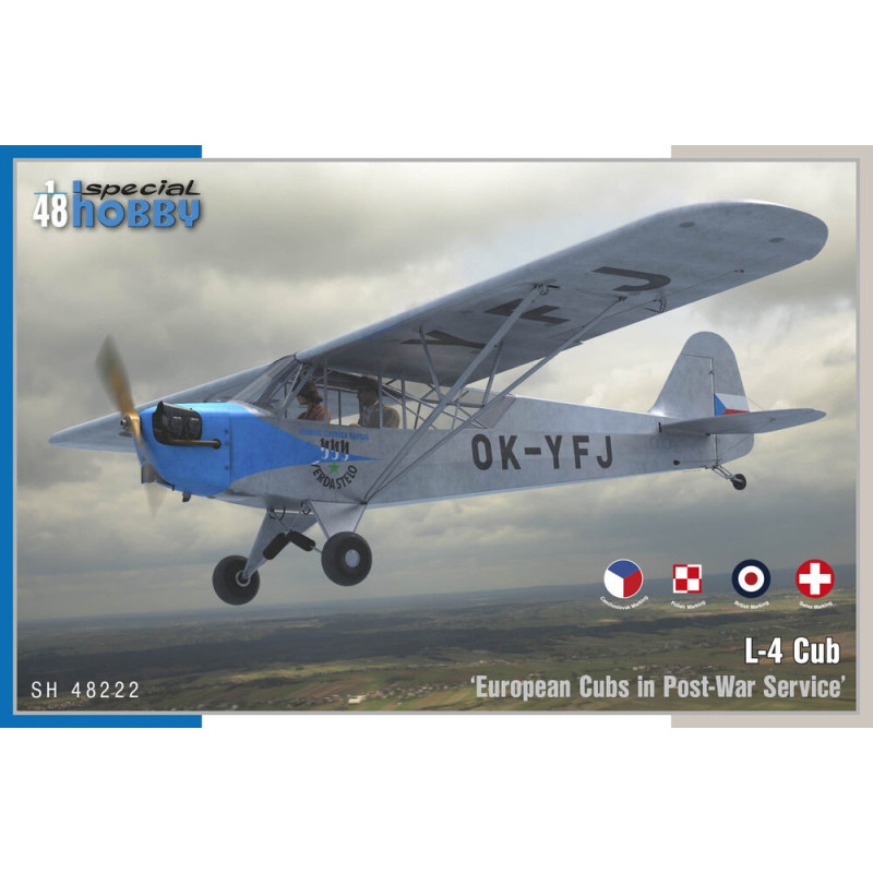 L-4 Cub « European Cubs in Post-War Service » - 1/48 - SPECIAL HOBBY 100-SH48222