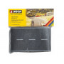 Feuille de route droite 1m / 80mm souple asphalte - HO 1/87 - NOCH 60700