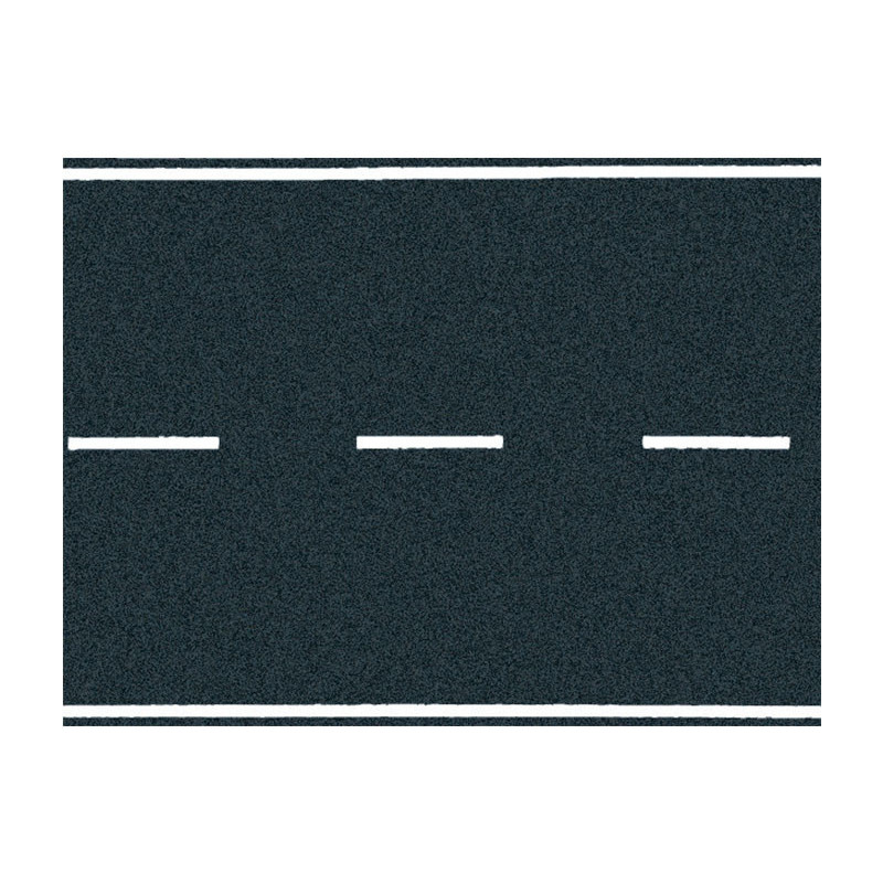 Feuille de route droite 1m / 80mm souple asphalte - HO 1/87 - NOCH 60700