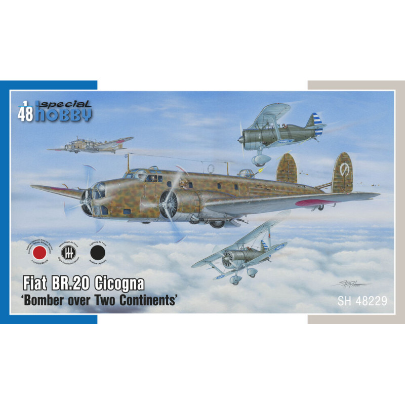 Fiat Br.20 Cicogna Bomber over Two Continents - 1/48 - SPECIAL HOBBY 100-SH48229